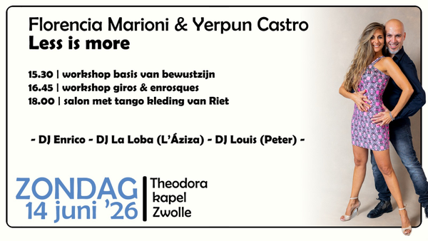 Workshops 'Less is More' door Florencia Marioni & Yerpun Castro