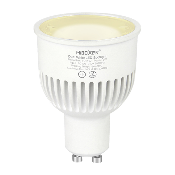 Mi-Light GU10 6W Dual White RF