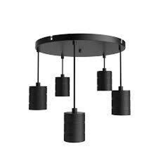 Multi Cord Set 5x Zwart Calex