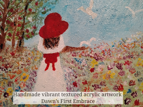 Dawn’s First Embrace – Original Textured Acrylic Painting (18 x 24)