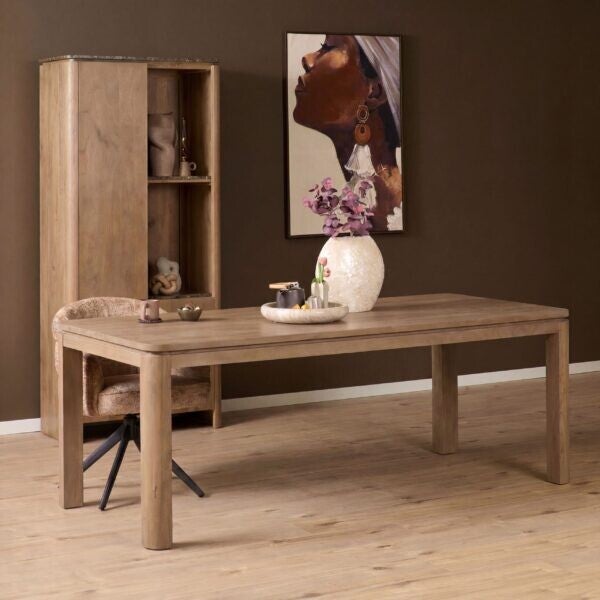 Dallas eetkamertafel Naturel