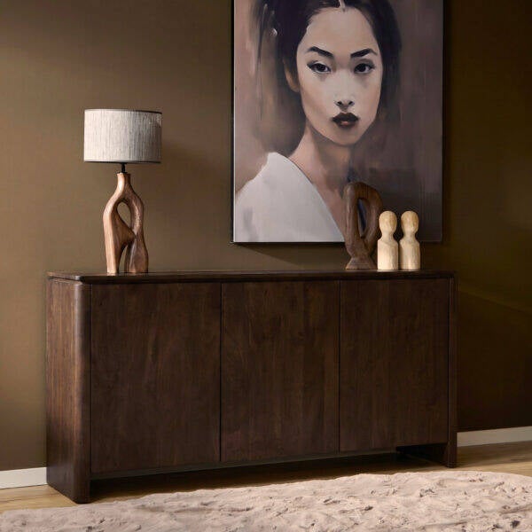 Dallas dressoir 165cm Walnoot