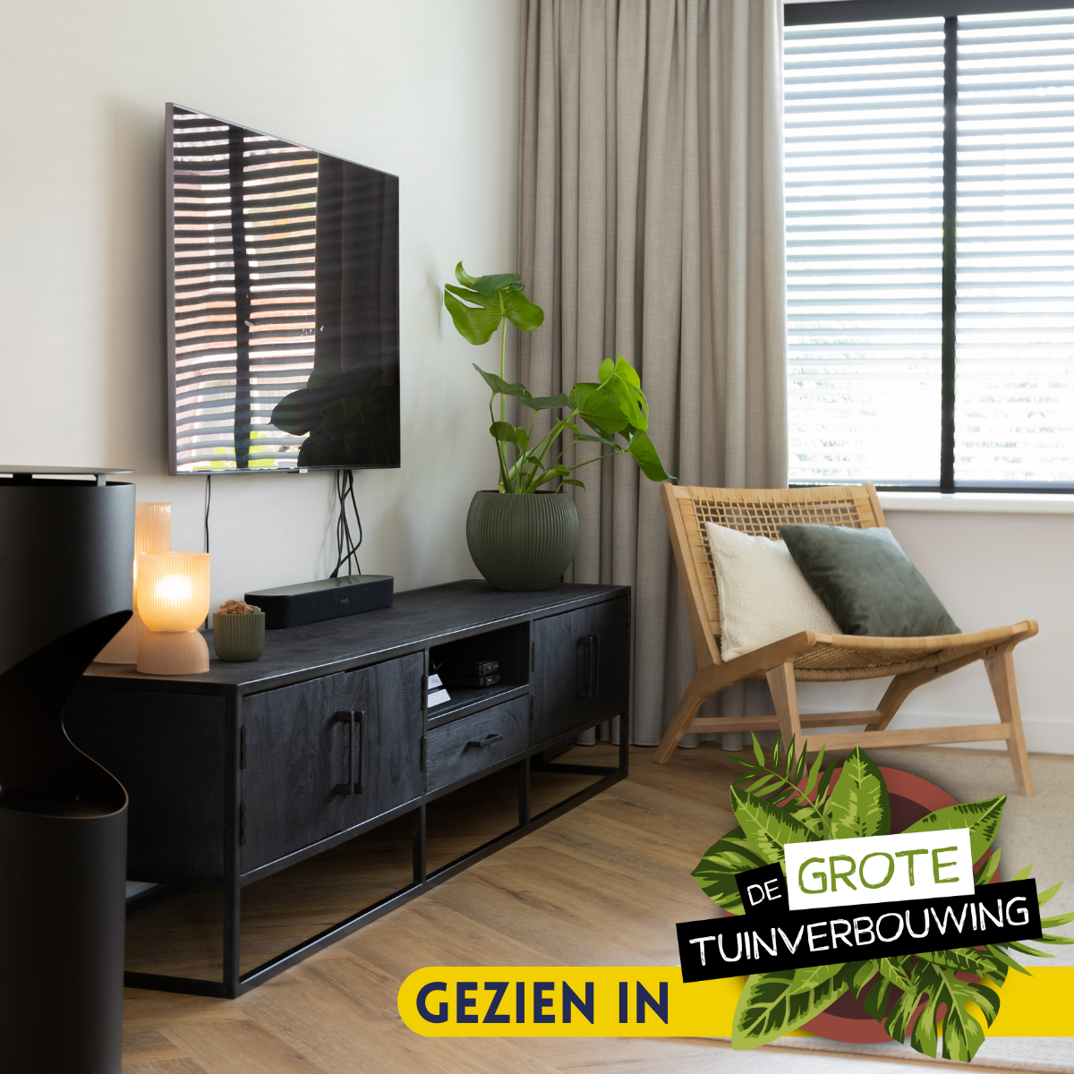 Tv Meubel Denver black 240cm