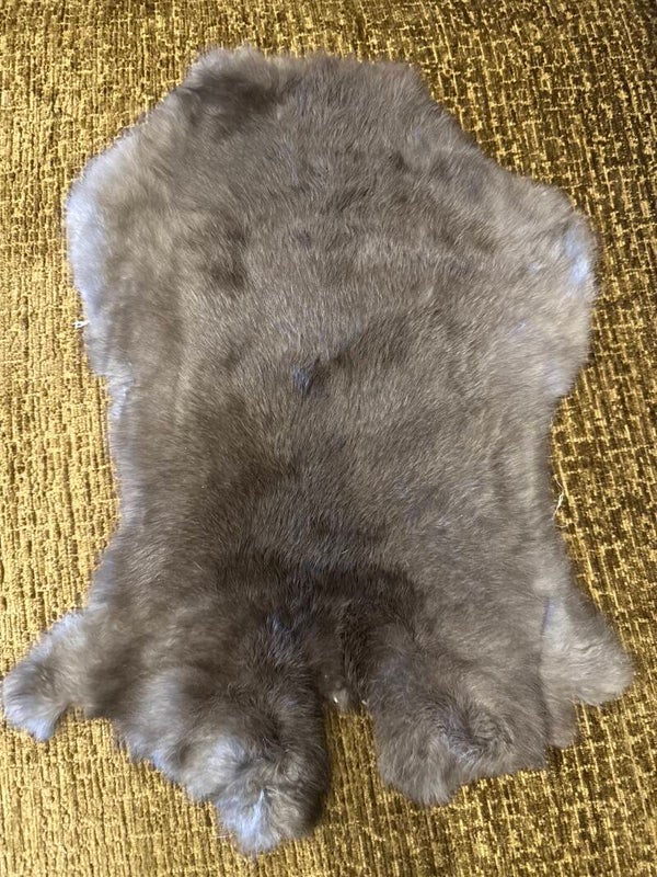 Konijnenvacht bruin/grijs
