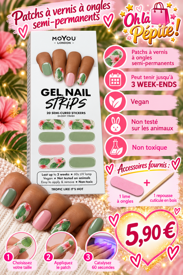 Patch Gel semi-permanent ✨ Tropical