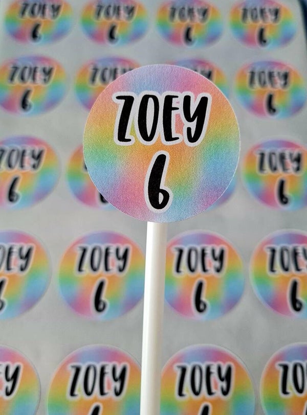 Stickers voor op de klei potjes