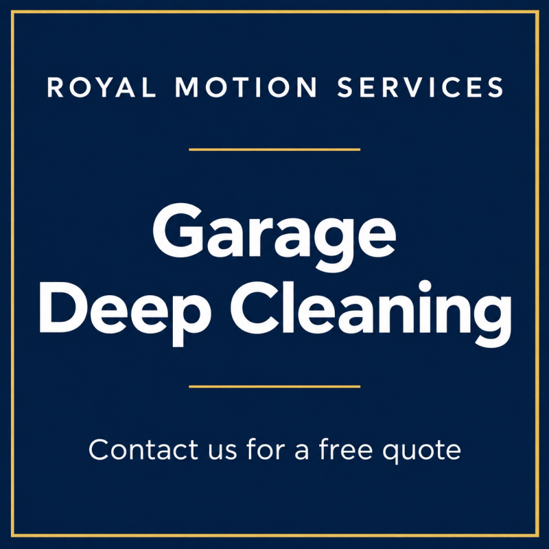 Garage Deep Cleaning — Detailed garage care tailored to its condition. Request your free quote.