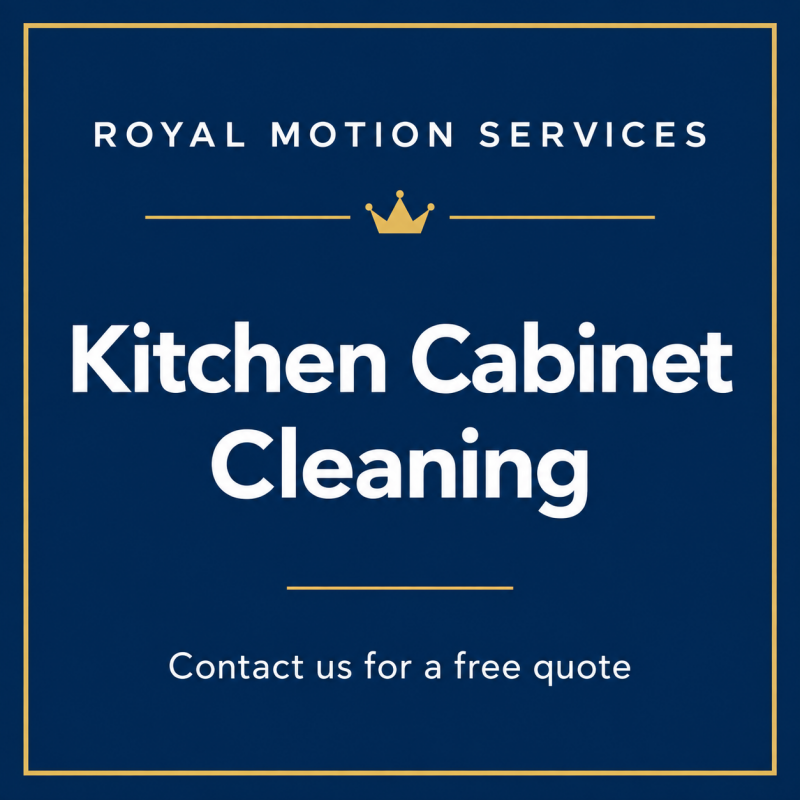 Kitchen Cabinet Cleaning — Interior and exterior options. Request your free quote.