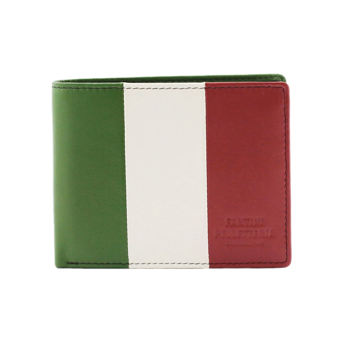 Leder Geldbeutel Herren groß mit Münzfach Tricolore