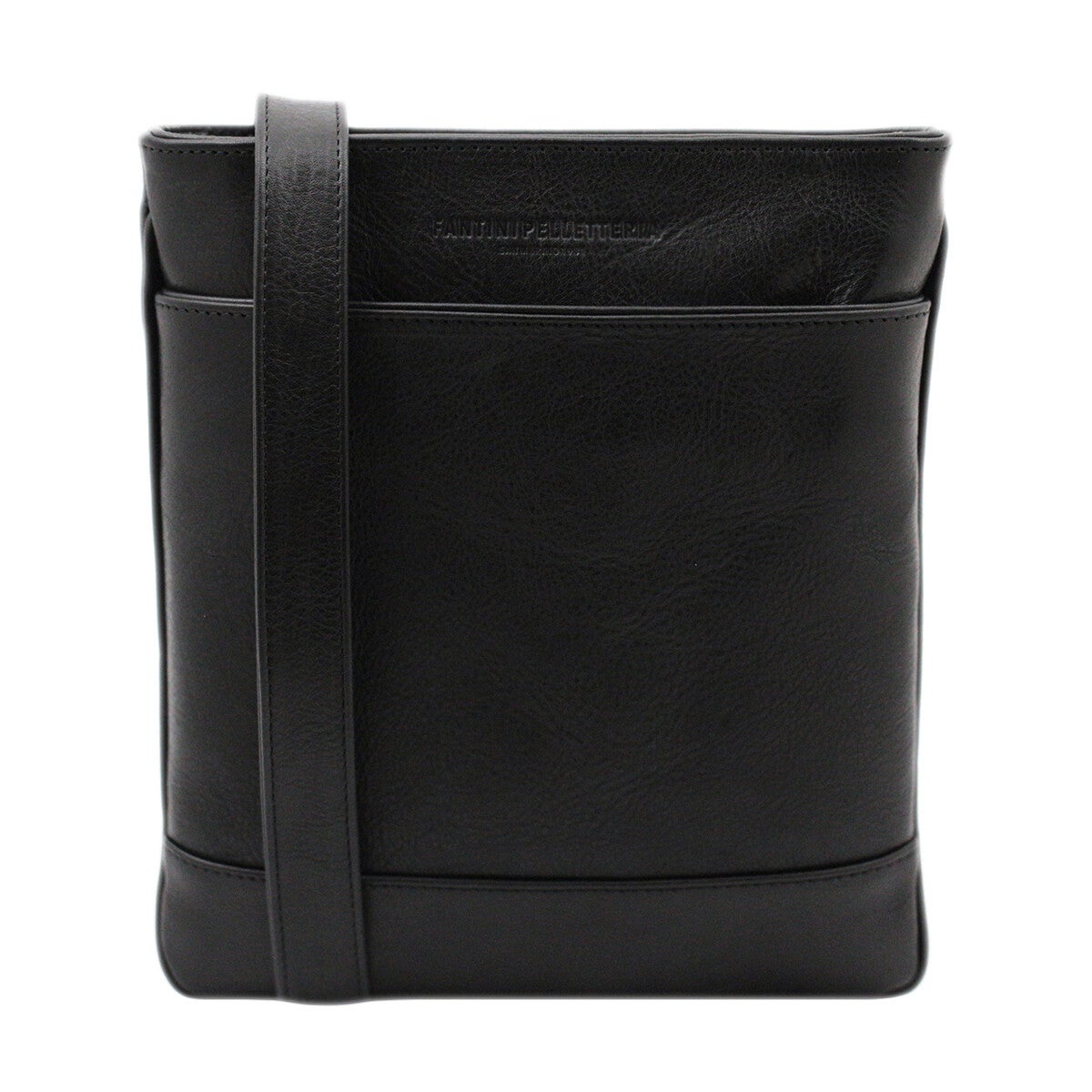 Schultertasche Herren Leder Genova