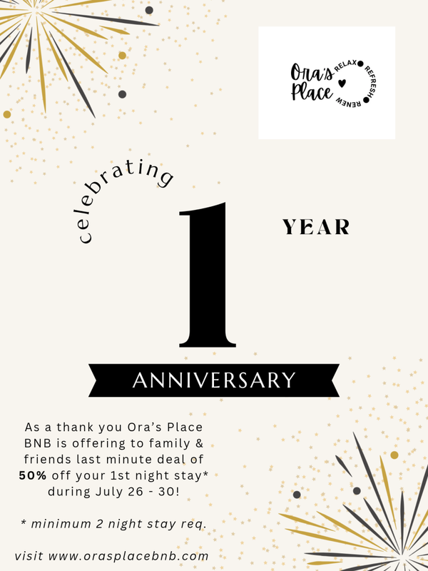1st Year Anniversary Promo July 27 - July 30