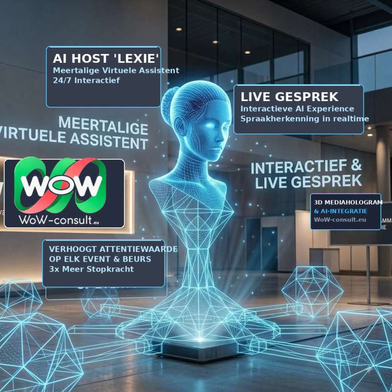 AI Hologram Huren voor Events? Ontdek Pratend Hologram Lexie | WoW-consult