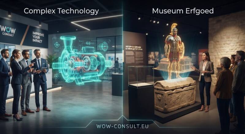 hologram als uitleg tech en musea