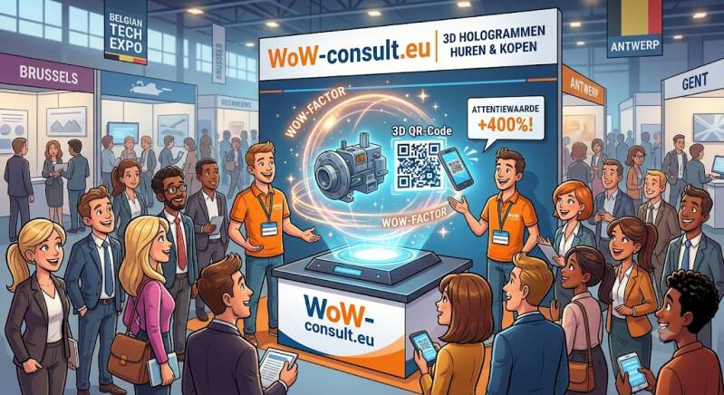 mediahologram hologram professioneel beurs bedrijf kopen huren wow consult