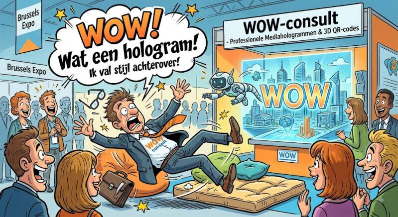 opvallen op een beurs mediaholgram hologram wow-consult 1-WOW