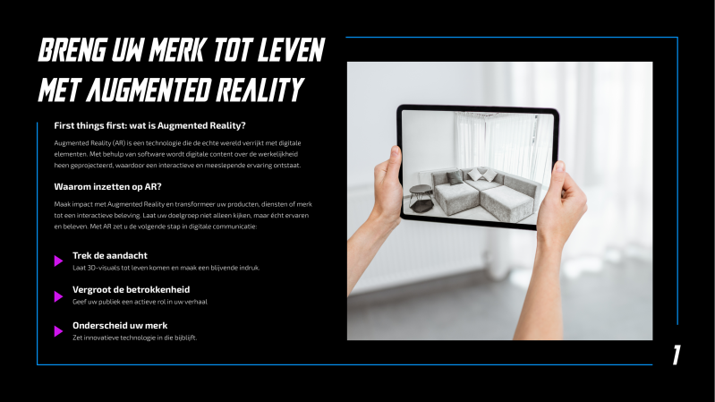 Aumented reality levende QR-code 1-WOW wow-consult