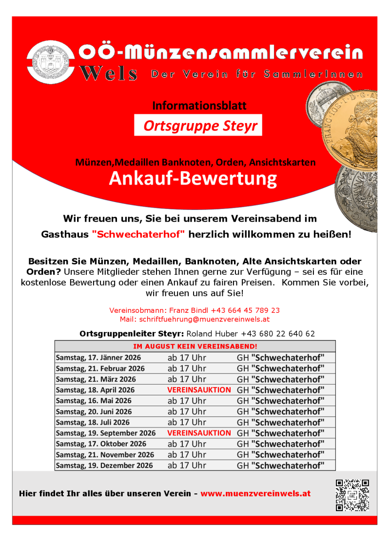 Vereinsabende Steyr 2026