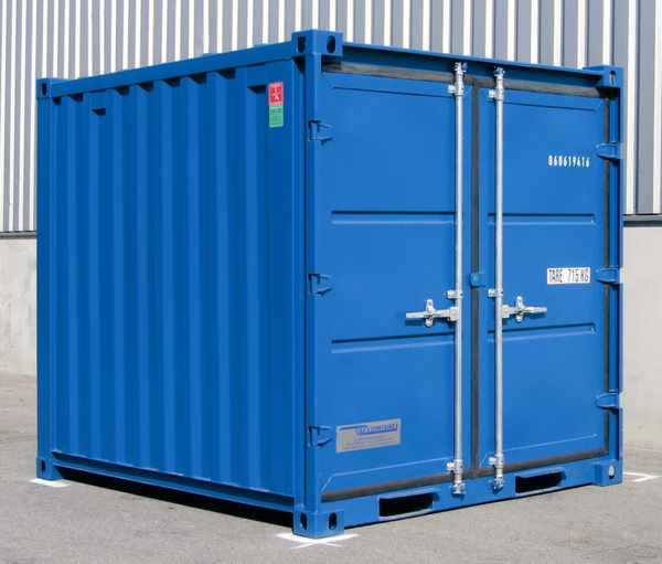 8-Fuß-Container – Blau