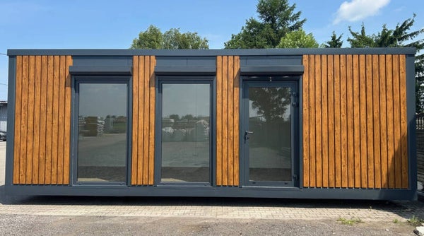 24 m² Bürocontainer mit WC und Kochnische