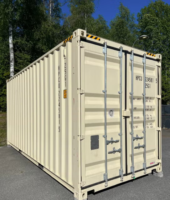 20-Fuß-HC-Container – Neu, RAL 9010 (Cremeweiß)