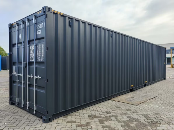 Neuer OWU-40-Fuß-HC-Container – Dunkelgrau RAL 7016