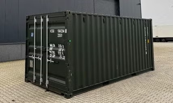 Neuer 20-Fuß-Container OWU – RAL 9005 (Schwarz)