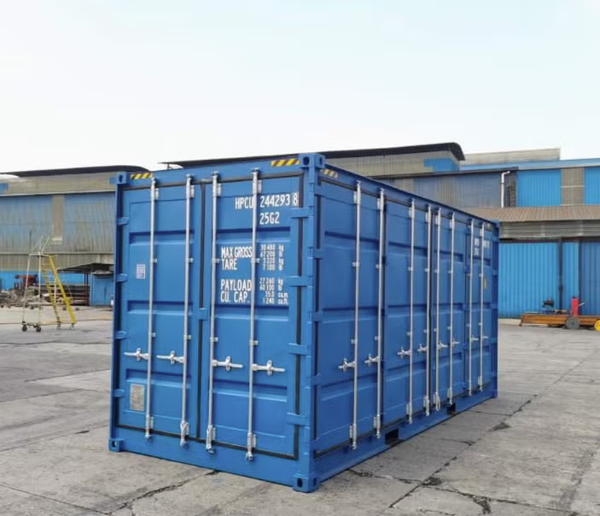 20-Fuß-High-Cube-Container – Neu, RAL 5010 (Blau) mit Seitenöffnung