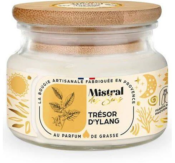 Share Product Bougie Parfumée Artisanale ""Trésor D'ylang"" 70 Heu