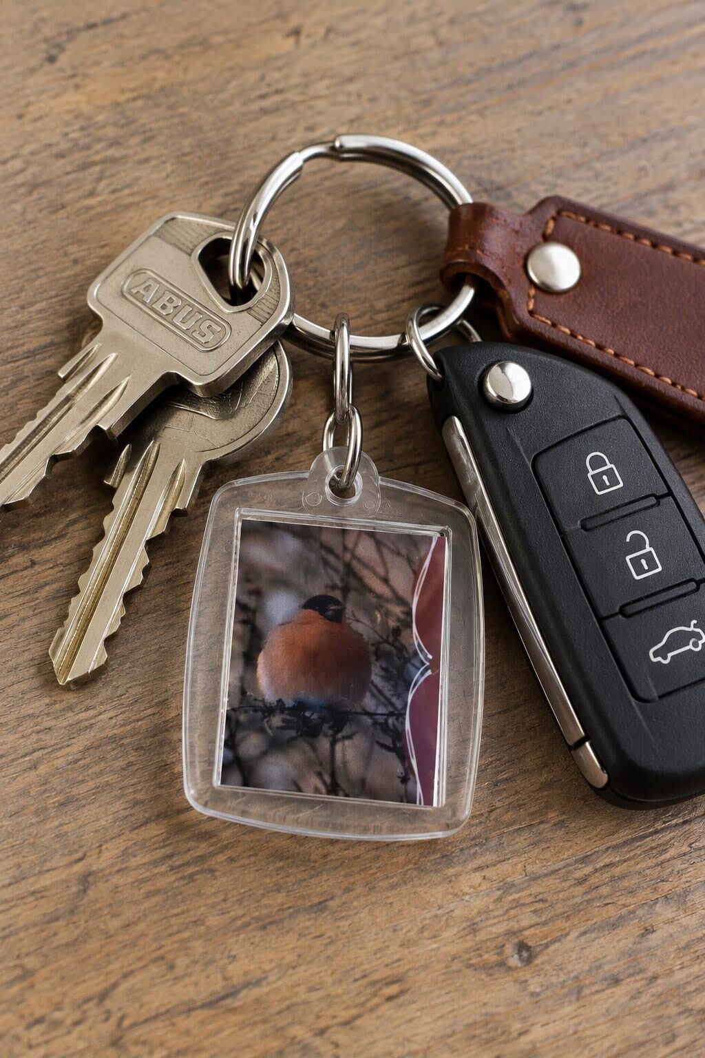 Sleutelhanger met vogel fotoprint - een uniek en persoonlijk accessoire