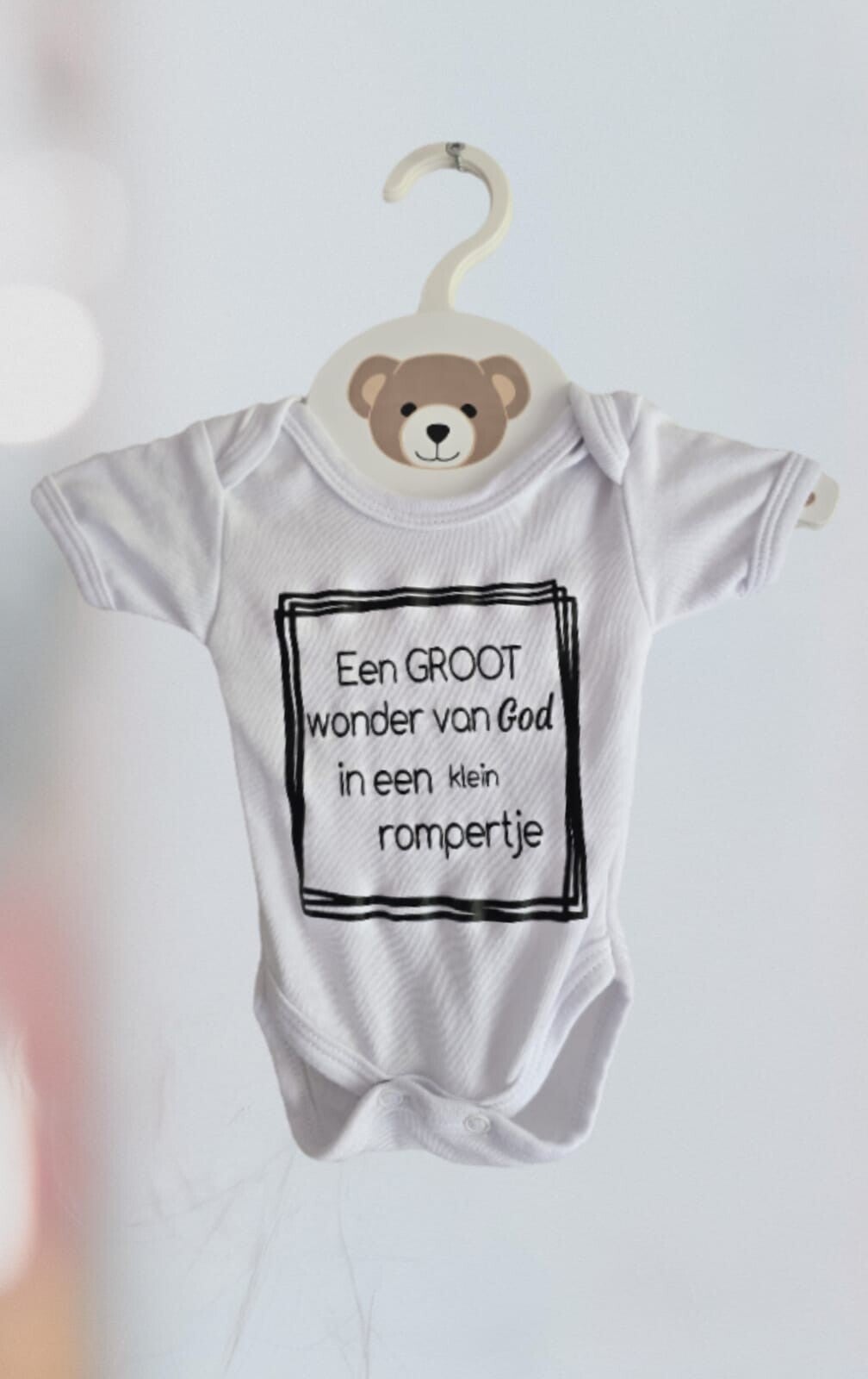 Babyromper – "Een GROOT wonder van God in een klein rompertje"