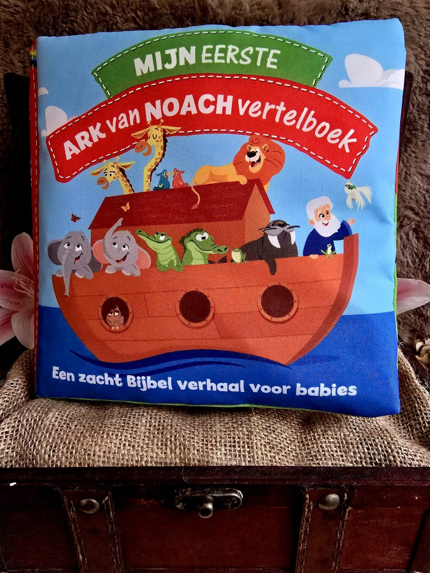 Mijn eerste Ark van Noach vertelboek – Zacht Bijbelverhaal voor baby's