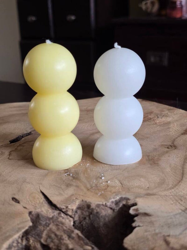 Handgemaakte Bubble Bolkaars - Modern Design