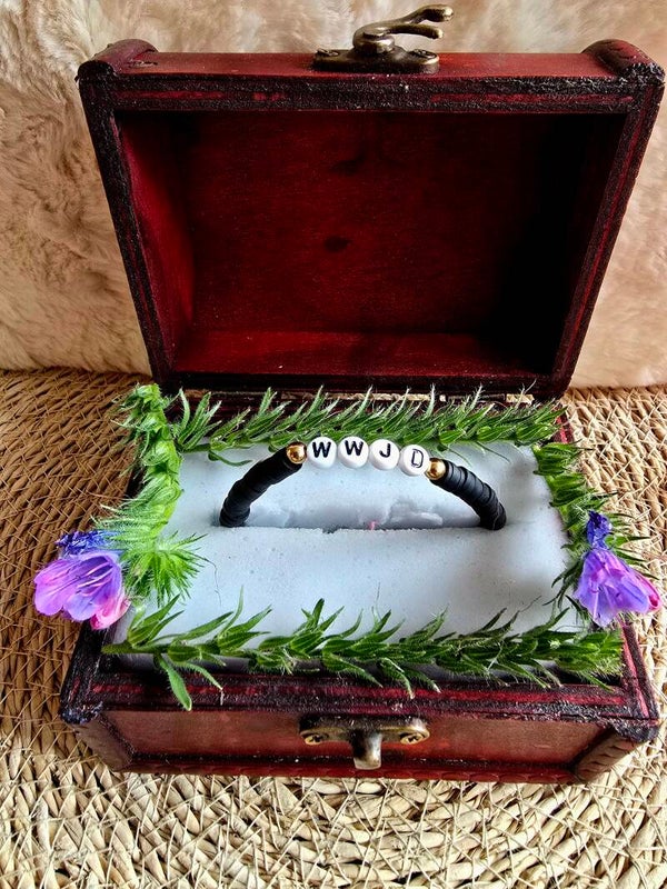 armband zwart rond