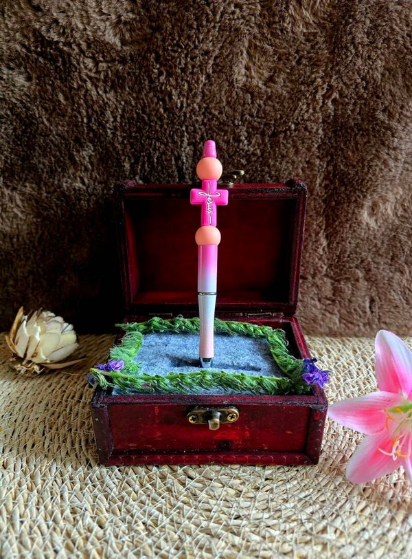 Pennen met kruis in verschillende kleuren