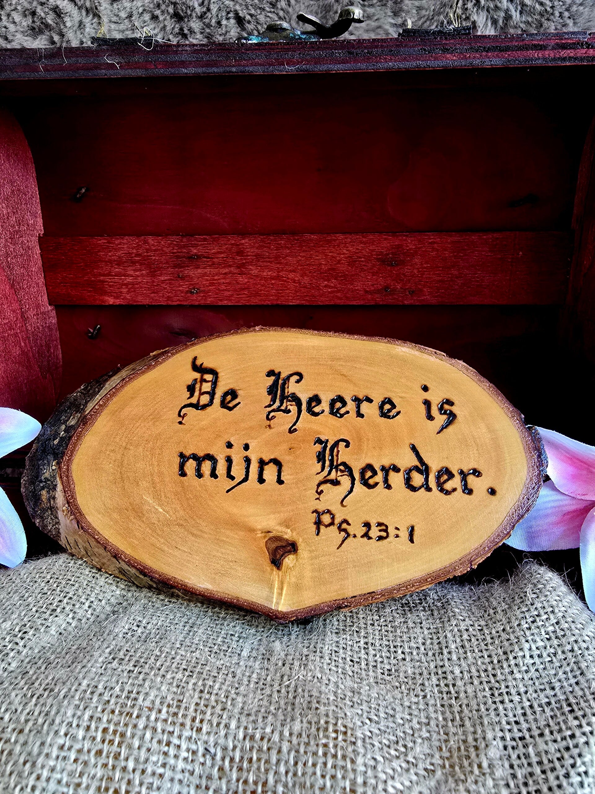 Wandbordje: De Heere is mijn herder