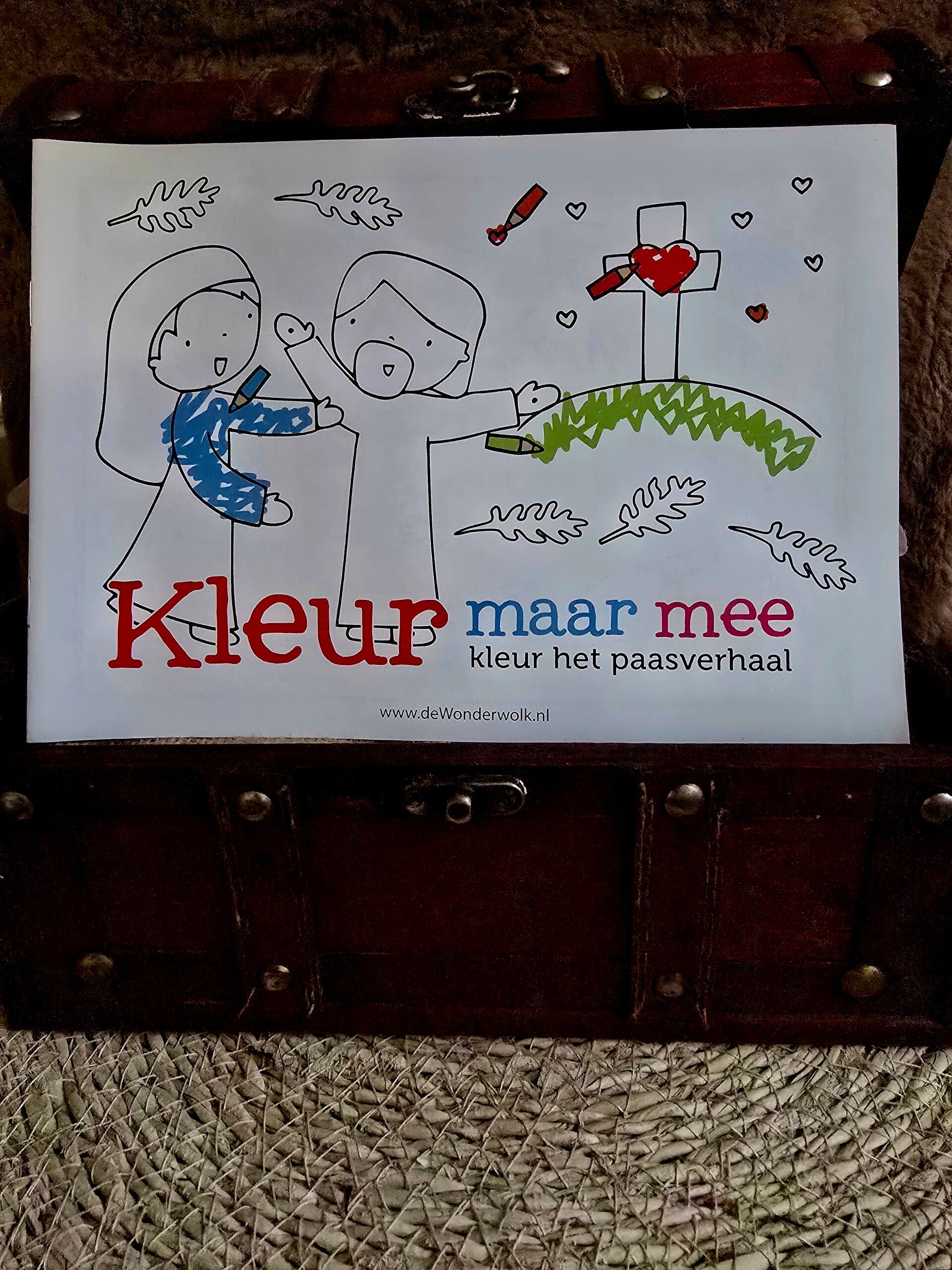 Kleur maar mee – Kleur het paasverhaal (de Wonderwolk)