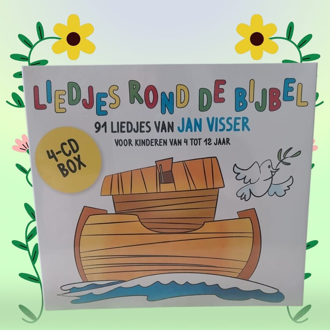 Liedjes rond de Bijbel – 91 Liedjes van Jan Visser (4-CD Box)