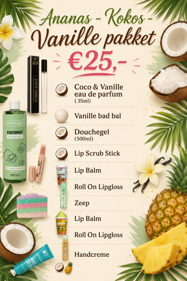 Ananas - Kokos - Vanille setje