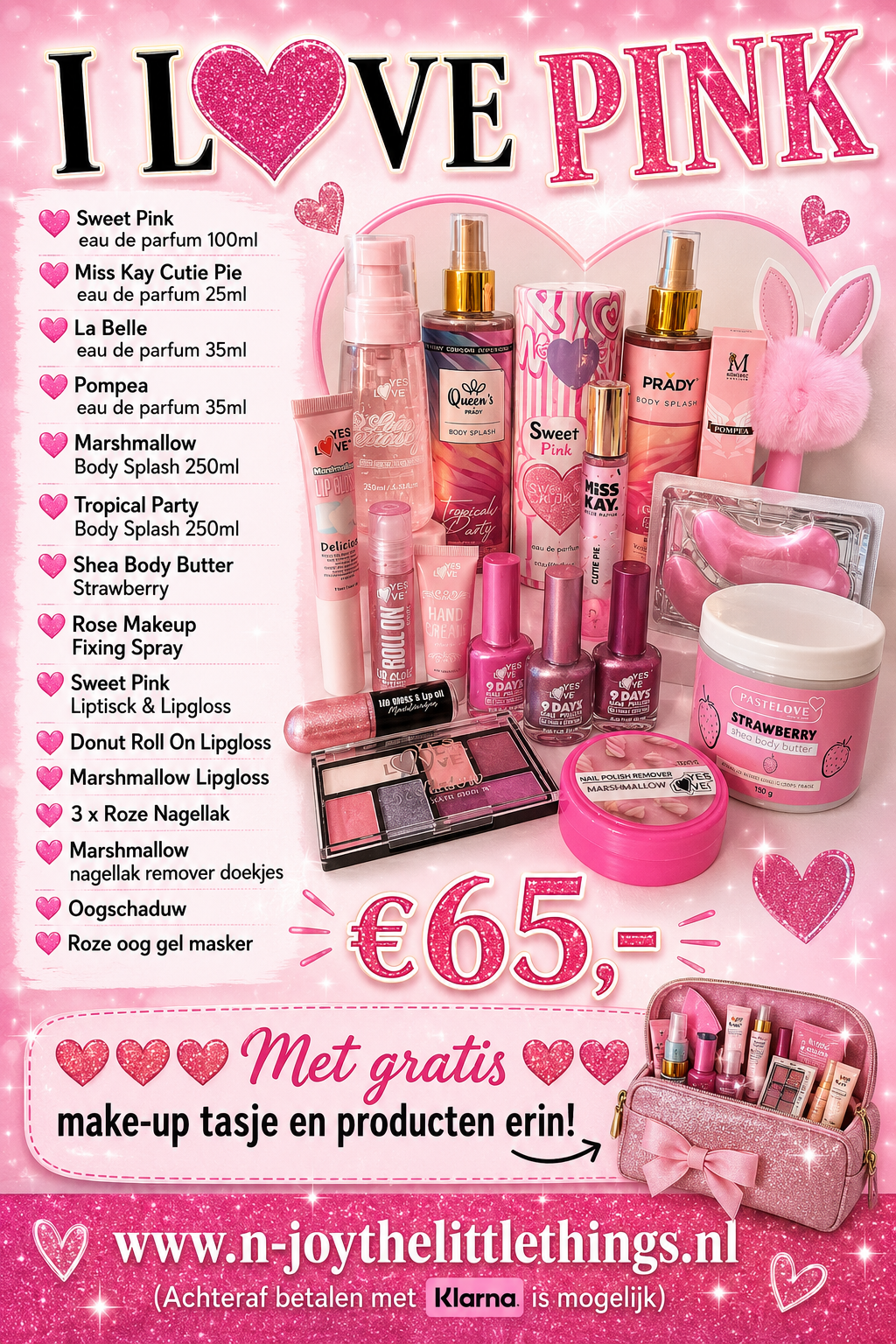 I love pink pakket