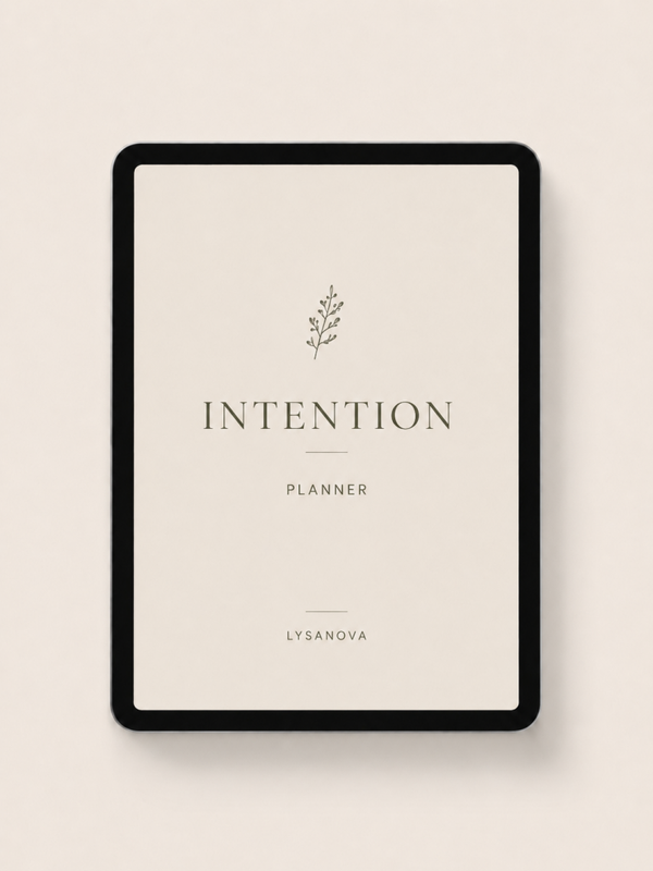 Lysanova Intention Planner – Planner guidato di 13 settimane