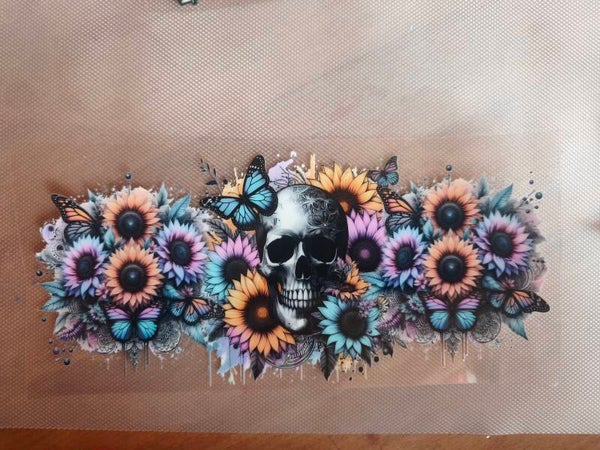 UV dtf Sticker Totenkopf