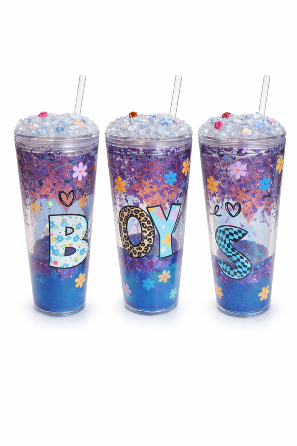 Lava Glitzer Becher – Mom of Boys | 670 ml