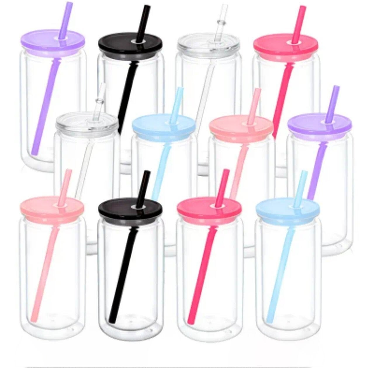 Glas- oder Acrylbecher 473 ml – Wunschmotiv mit Sticker & Füllung