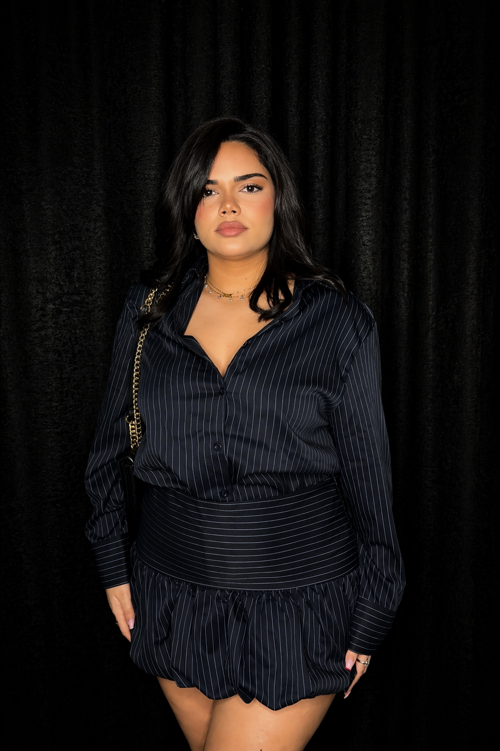 Ensemble robe chemise & jupe bouffante