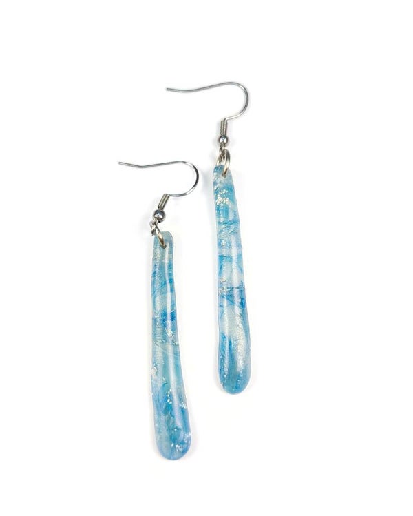 Boucles d'oreilles pendantes "Océane"