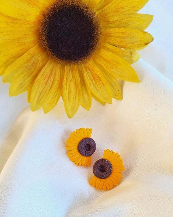 Clous d'oreilles tournesol