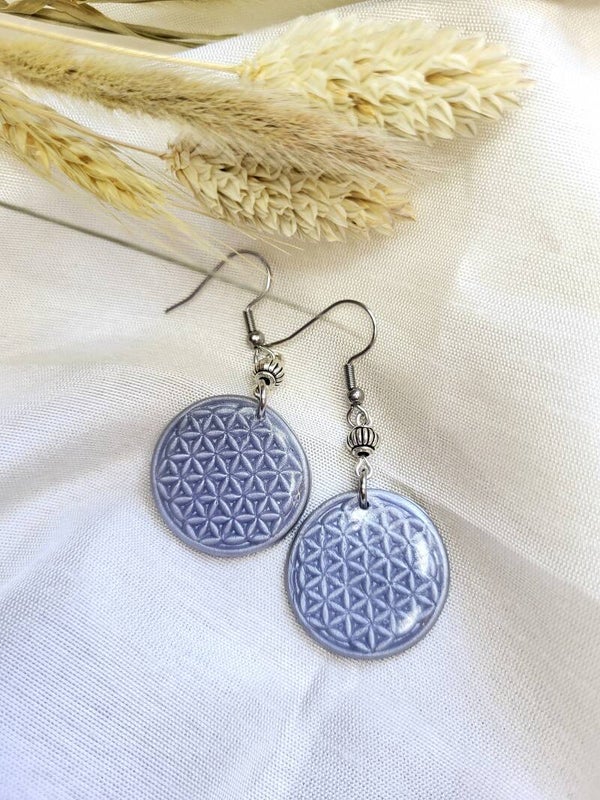 Boucles d'oreilles fleur de vie