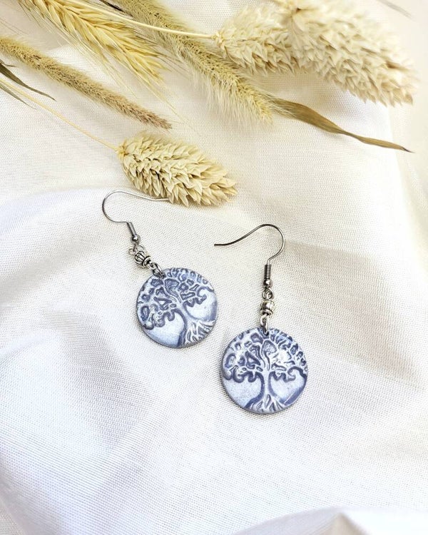 Boucles d'oreilles arbre de vie
