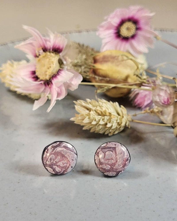 Clous d'oreilles puces "Rosalie"
