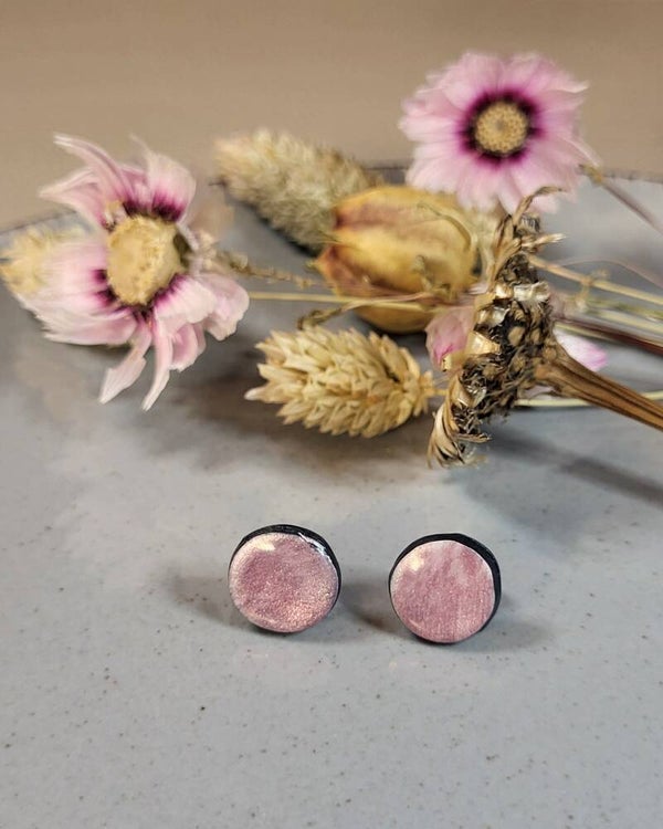 Clous d'oreilles puces "Rosaria"